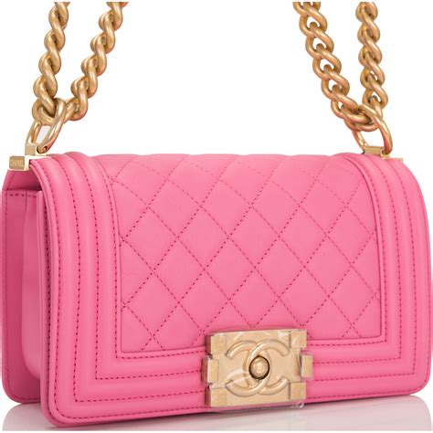 boy chanel pink|chanel boy small quilted bag.